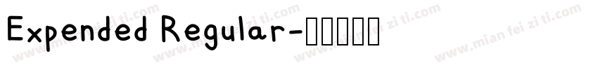 Expended Regular字体转换